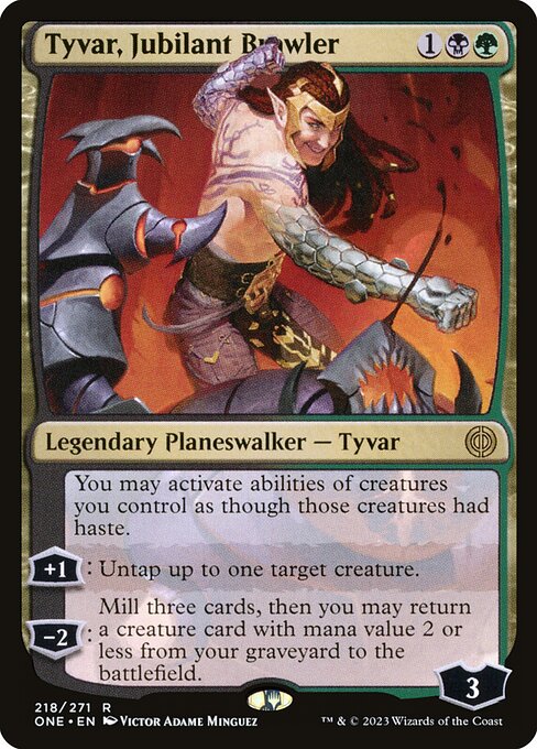 Tyvar, Jubilant Brawler - Promo Pack: Phyrexia: All Will Be One - R - 218