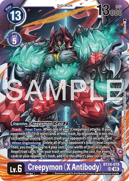 Creepymon (X Antibody) - Time Stranger - Super Rare - BT24-078 SR