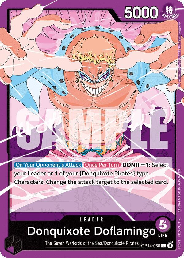 Donquixote Doflamingo - OP14-060 - The Azure Sea's Seven - L - OP14-060