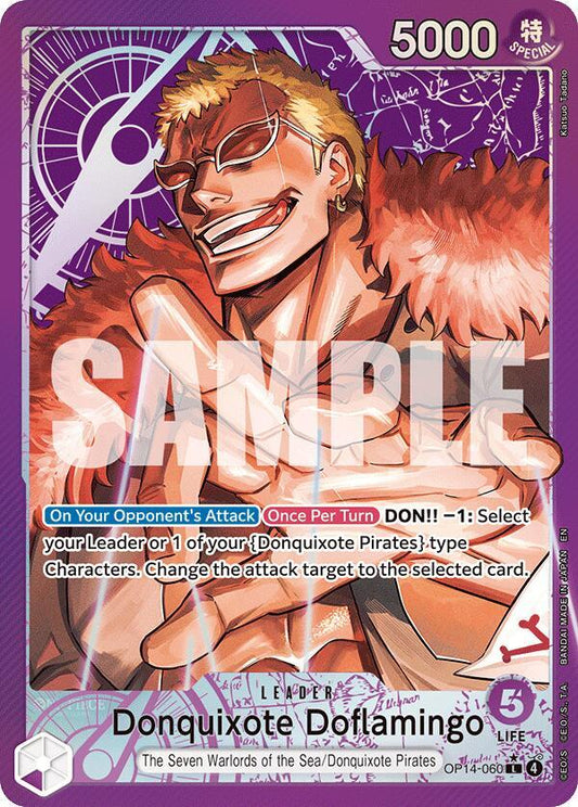Donquixote Doflamingo - OP14-060 (Alternate Art) - The Azure Sea's Seven - L - OP14-060