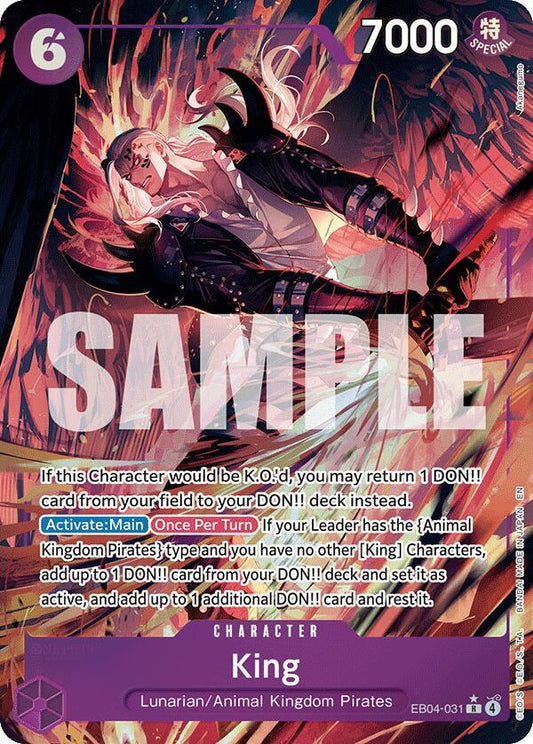 King (Alternate Art) - The Azure Sea's Seven - R - EB04-031