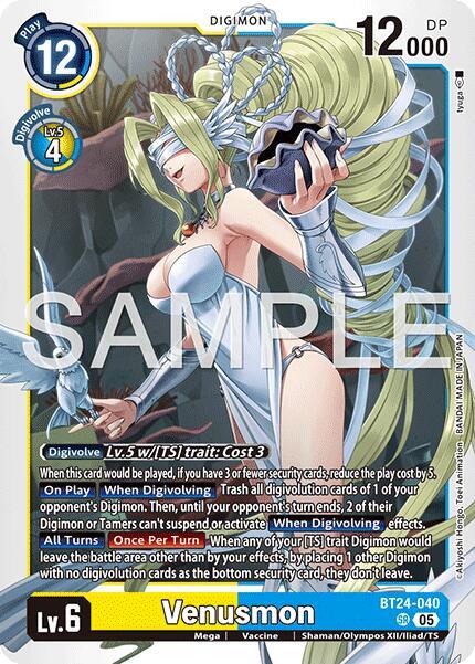 Venusmon - Time Stranger - Super Rare - BT24-040 SR