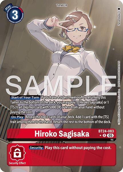 Hiroko Sagisaka (Alternate Art) - Time Stranger - Rare - BT24-083 R