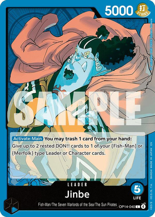 Jinbe - OP14-040 - The Azure Sea's Seven - L - OP14-040