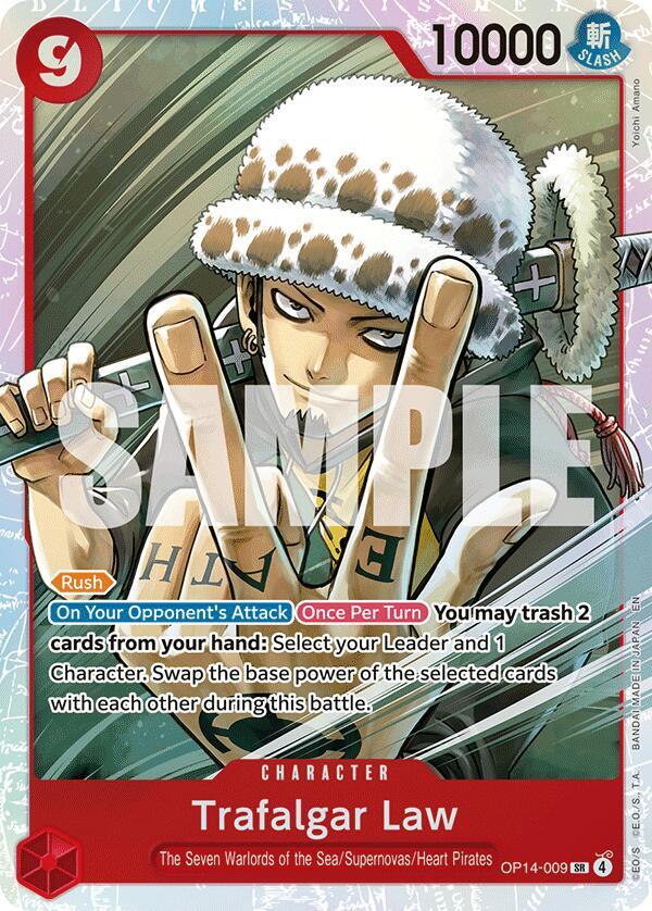 Trafalgar Law - OP14-009 - The Azure Sea's Seven - SR - OP14-009