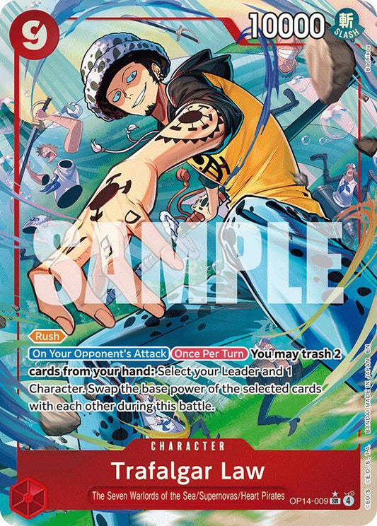 Trafalgar Law - OP14-009 (Alternate Art) - The Azure Sea's Seven - SR - OP14-009