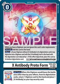 X Antibody Proto Form (Reprint) - Advanced Booster Digimon Generation - Super Rare - EX5-070 SR