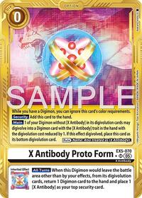 X Antibody Proto Form (Gold Border) - Advanced Booster Digimon Generation - Super Rare - EX5-070 SR