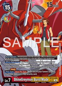 ShineGreymon: Burst Mode (Alternate Art) - Advanced Booster Digimon Generation - Super Rare - BT13-020 SR