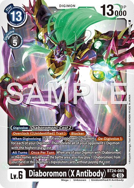 Diaboromon (X Antibody) - Time Stranger - Super Rare - BT24-065 SR