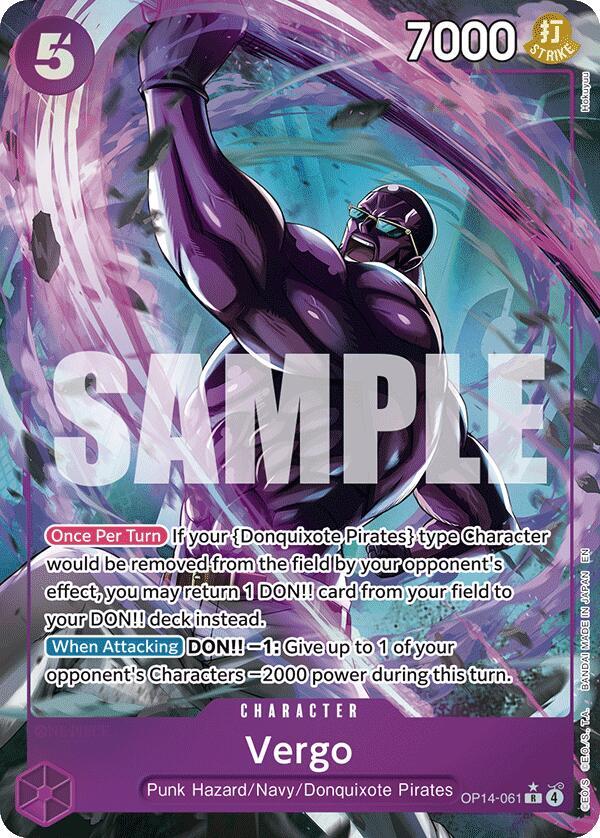Vergo (Alternate Art) - The Azure Sea's Seven - R - OP14-061