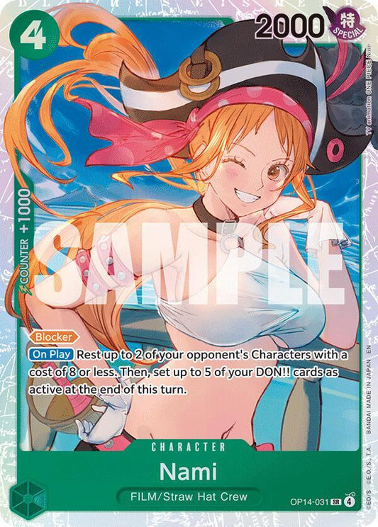 Nami - The Azure Sea's Seven - SR - OP14-031