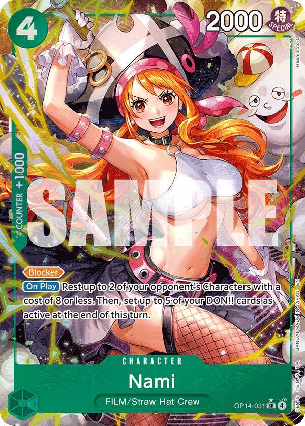 Nami (Alternate Art) - The Azure Sea's Seven - SR - OP14-031