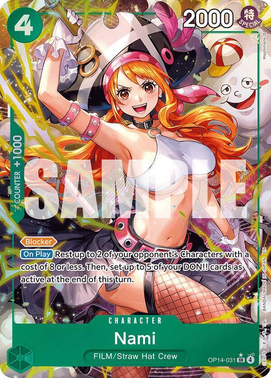 Nami (Alternate Art) - The Azure Sea's Seven - SR - OP14-031