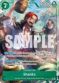 Shanks (Alternate Art) - The Azure Sea's Seven - R - OP14-027
