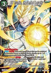 SS Trunks, Implanted Loyalty - Fearsome Rivals - Super Rare - BT29-121
