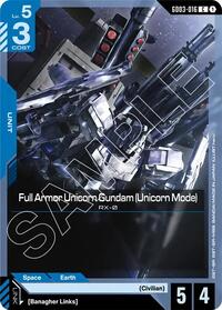 Full Armor Unicorn Gundam (Unicorn Mode) - Steel Requiem - Common - GD03-016