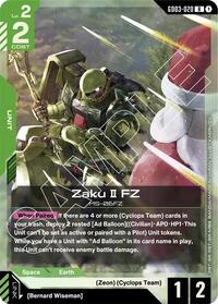 Zaku II FZ - Steel Requiem - Rare - GD03-020