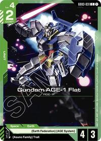 Gundam AGE-1 Flat - Steel Requiem - Common - GD03-031