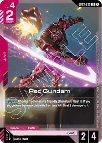 Red Gundam - Steel Requiem - Rare - GD03-039