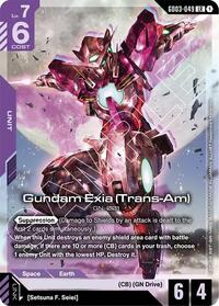Gundam Exia (Trans-Am) - Steel Requiem - Legend Rare - GD03-049
