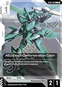 AEU Enact Demonstration Color (Store Tournament Participant Pack 03) - Gundam Promotional Cards - Common - GD03-081