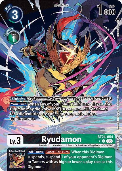 Ryudamon (Box Topper) - Time Stranger - Uncommon - BT24-054 U