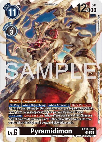 Pyramidimon - Dawn of Liberator - Super Rare - EX11-044 SR