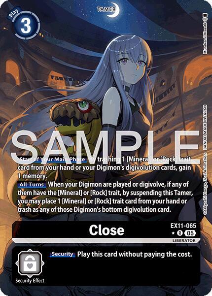 Close (Alternate Art) - Dawn of Liberator - Rare - EX11-065 R