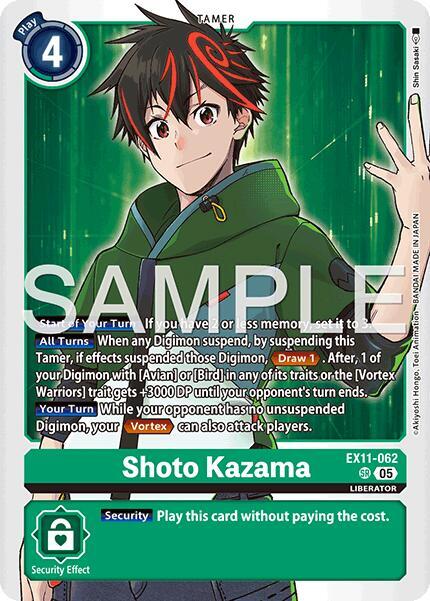 Shoto Kazama - Dawn of Liberator - Super Rare - EX11-062 SR