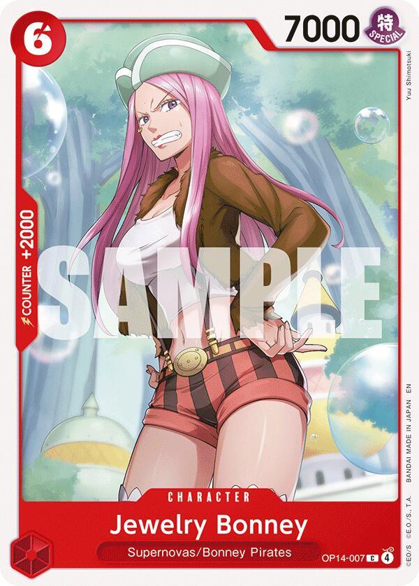 Jewelry Bonney - The Azure Sea's Seven - C - OP14-007