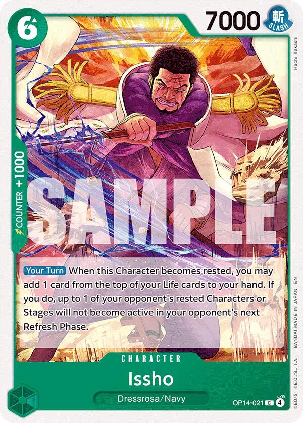 Issho - OP14-021 - The Azure Sea's Seven - C - OP14-021