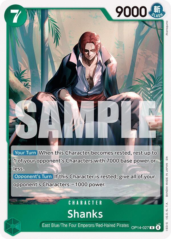 Shanks - The Azure Sea's Seven - R - OP14-027
