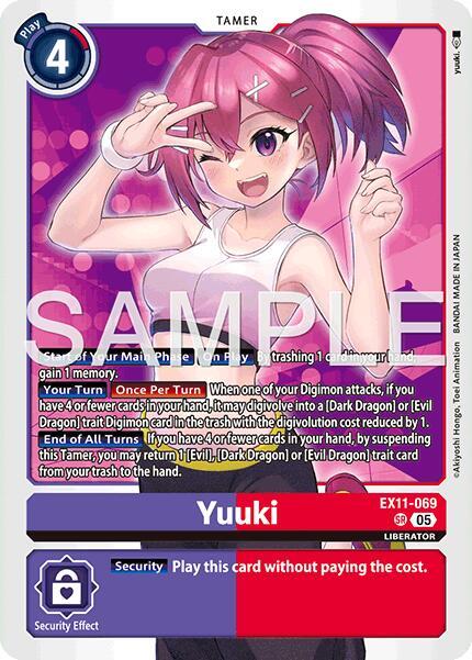 Yuuki - Dawn of Liberator - Super Rare - EX11-069 SR