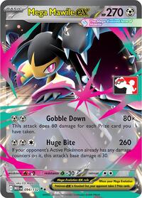 Mega Mawile ex - 094/132 - Prize Pack Series Cards - Double Rare - 094/132