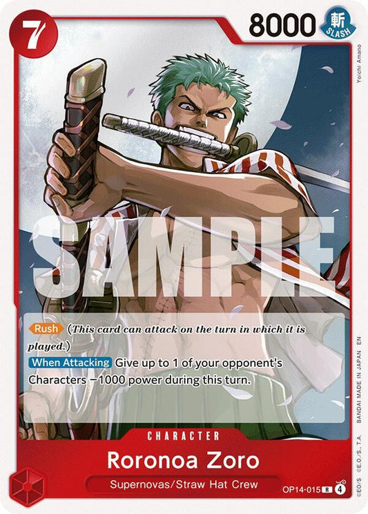 Roronoa Zoro - OP14-015 - The Azure Sea's Seven - R - OP14-015