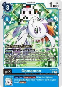 Gomamon - Time Stranger Release Event Cards - Uncommon - BT24-020 U