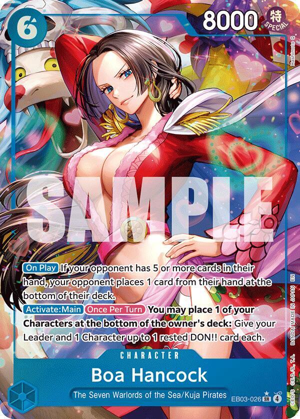 Boa Hancock (Alternate Art) - Extra Booster: One Piece Heroines Edition - SR - EB03-026