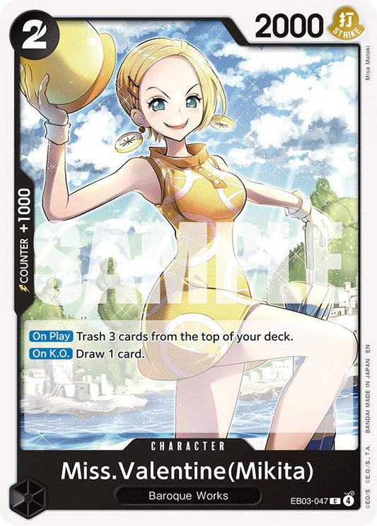 Miss.Valentine(Mikita) - Extra Booster: One Piece Heroines Edition - C - EB03-047