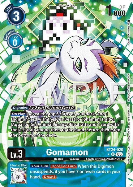 Gomamon (Box Topper) - Time Stranger - Uncommon - BT24-020 U