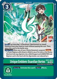 Unique Emblem: Guardian Vortex - Dawn of Liberator - Common - EX11-072 C