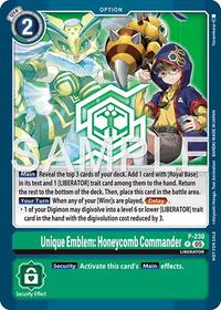 Unique Emblem: Honeycomb Commander (Dawn of Liberator Box Topper) - Digimon Promotion Cards - Promo - P-230 P