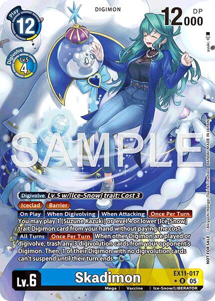 Skadimon (Box Topper) - Dawn of Liberator - Rare - EX11-017 R