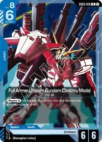 Full Armor Unicorn Gundam (Destroy Mode) - Steel Requiem - Uncommon - GD03-010