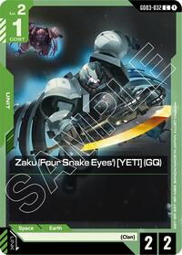 Zaku (Four Snake Eyes') [YETI] (GQ) - Steel Requiem - Common - GD03-032