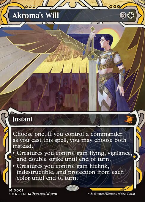 Akroma's Will - Secrets of Strixhaven: Mystical Archive - M - 1