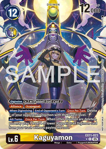 Kaguyamon (Box Topper) - Dawn of Liberator - Rare - EX11-023 R