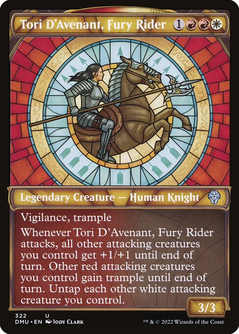 Tori D'Avenant, Fury Rider (Showcase) - Dominaria United - U - 322