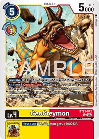 GeoGreymon - BT21-042 (Reprint) - Advanced Booster Digimon Generation - Common - BT21-042 C