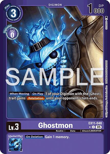 Ghostmon (Limited Foil) - Dawn of Liberator - Common - EX11-048 C